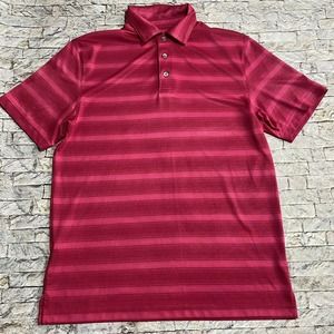 Pro Tour Cool Play Pink Stripe Golf Polo Shirt